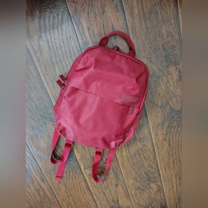Lipault red mini backpack bag Street Wear Travel Houston New York Grunge